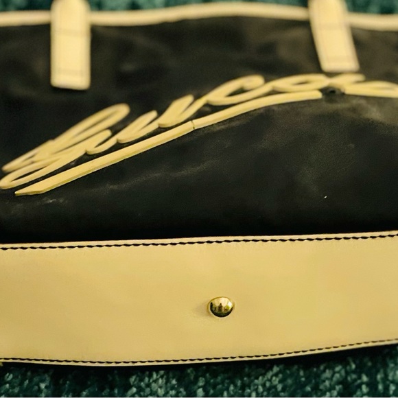 Cute Vintage Gucci Navy and White Medium tote bag - Picture 6 of 6